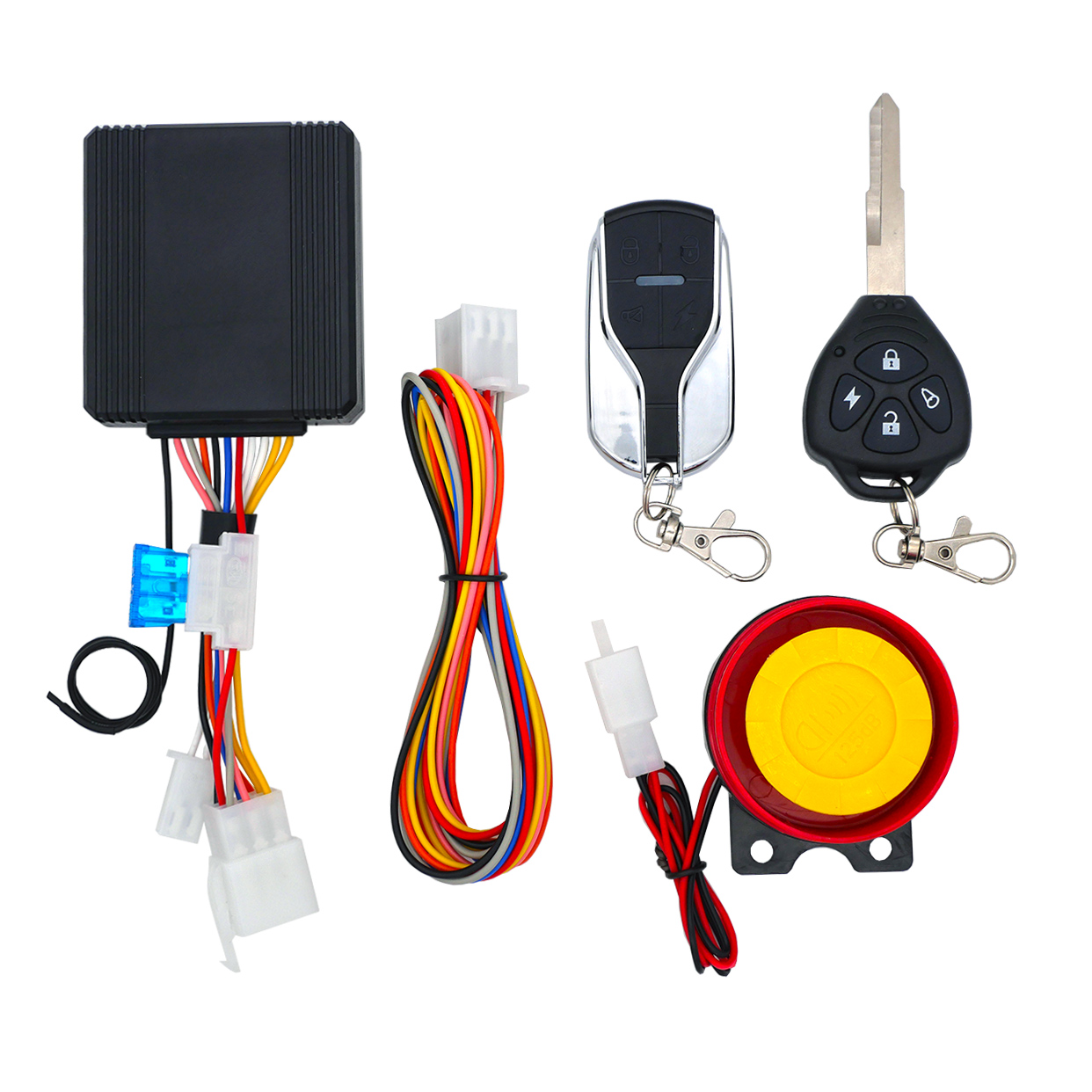 Joystick Module - Motorrad-Diebstahlwarnanlage, kabelloser Fernbedienungs-Motorstarter-Stopp mit Fernbedienung, Schlüsselmodul,