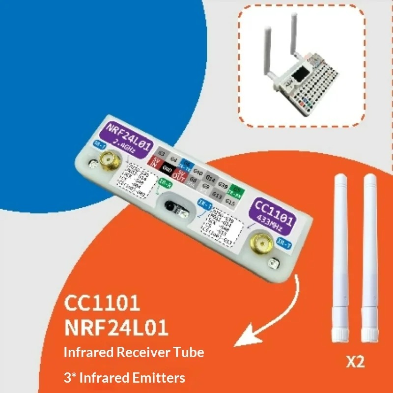 Nrf24L01 - M5Stack CardPuter 3-in-1 RF-Modul CC1101 NRF24L01