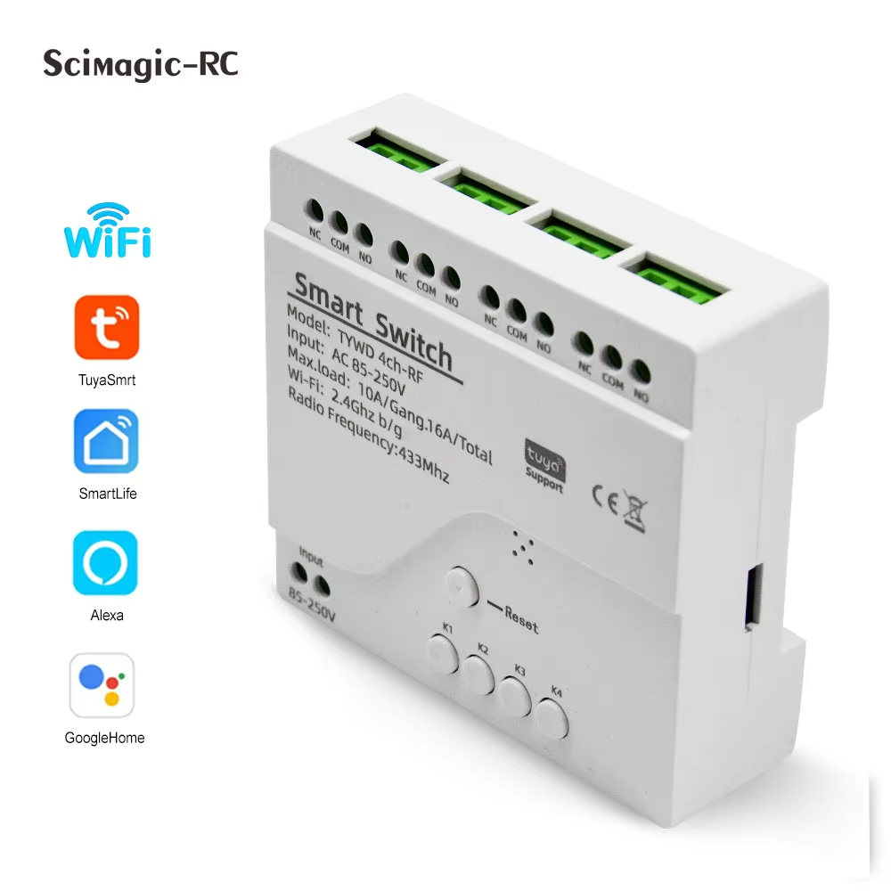 Relay Module 4 Channel - Smart Tuya Schalter 4CH Relais Modul
