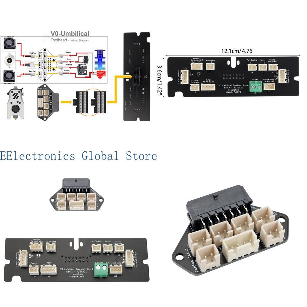 Neopixel - 462B 3D-Druckerteil Extruder-Adapterplatine Voron 0.1 PCB-Set