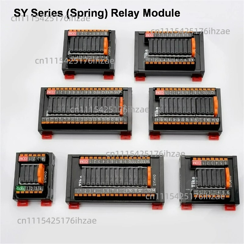 Relay Module 4 Channel - SK/SY Serie Relaismodul SPS-Verstärker DIN-Schienen-Platine Steckbares