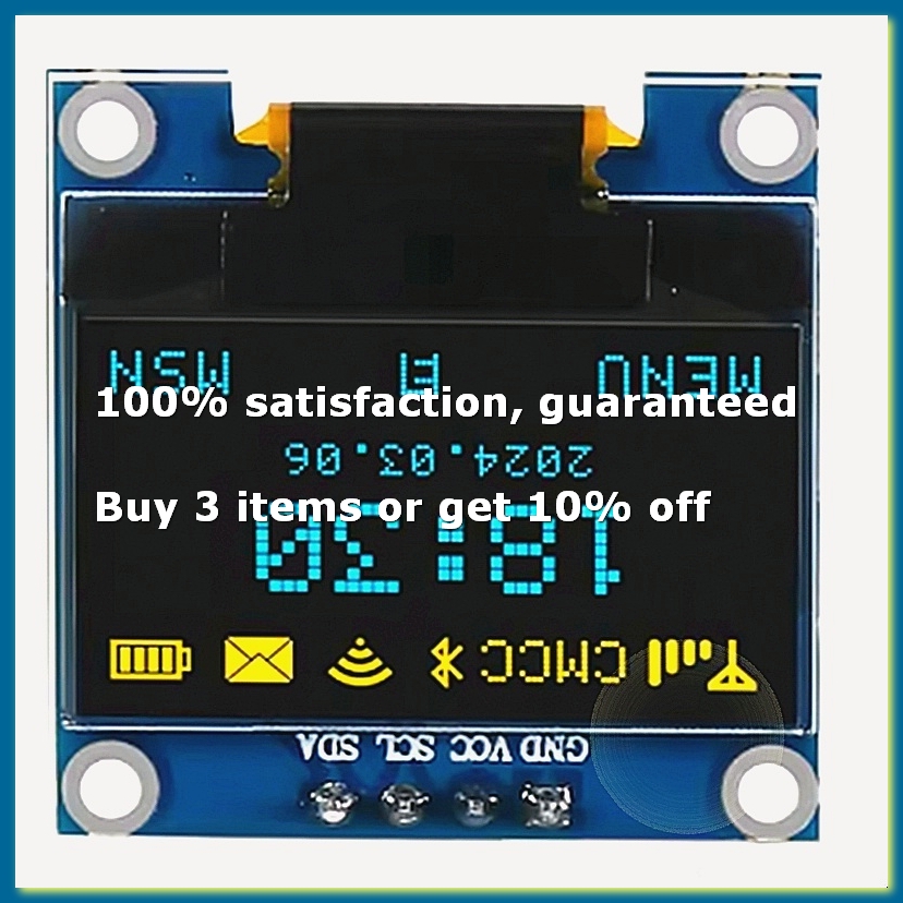 Oled Display 0.96 - 0,96 Zoll OLED-Display-Bildschirmmodul I2C IIC 128x64