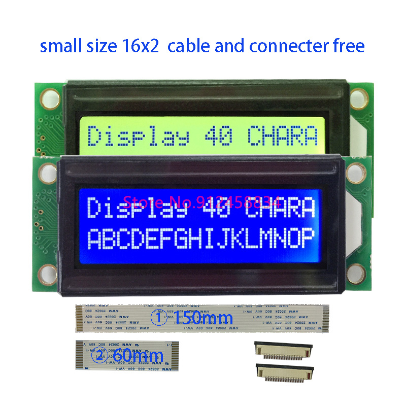 Lcd 1602 - Mini kleines 1602 LCD-Anzeigemodul 16-poliger FFC-Anschluss