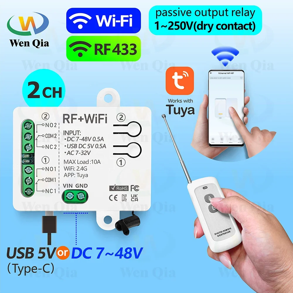 Ir Remote Module - 2CH Smart Lichtschalter Tuya, WiFi &