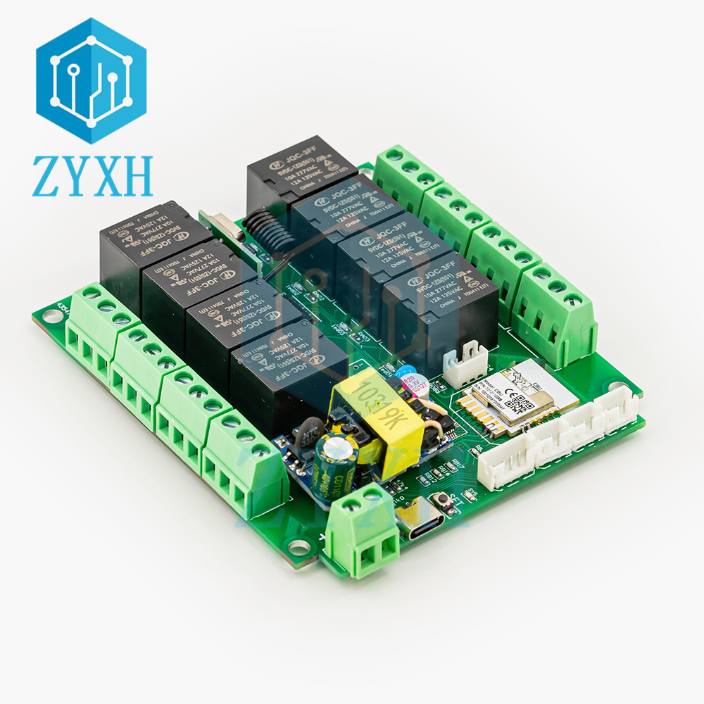 Relay Module 4 Channel - Tuya 8-Kanal-WLAN/ZigBee-Fernbedienung Relais Unterstützung 4-Wege-Schaltung Status
