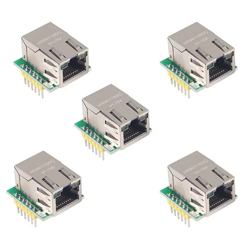 Ethernet W5500 - 3CGRO-USR-ES1 W5500 Ethernet-Netzwerkmodul 5 Stück SPI-Schnittstelle/Kompatibel