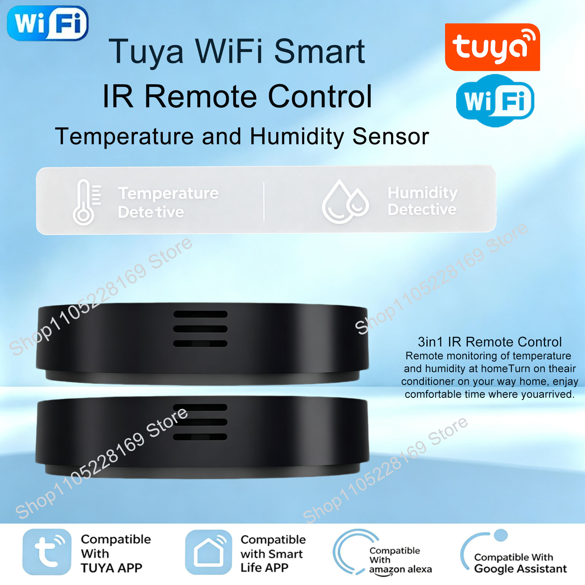 Ir Remote Module - Tuya WiFi 3-in-1 IR-Fernbedienung mit Temperatur-