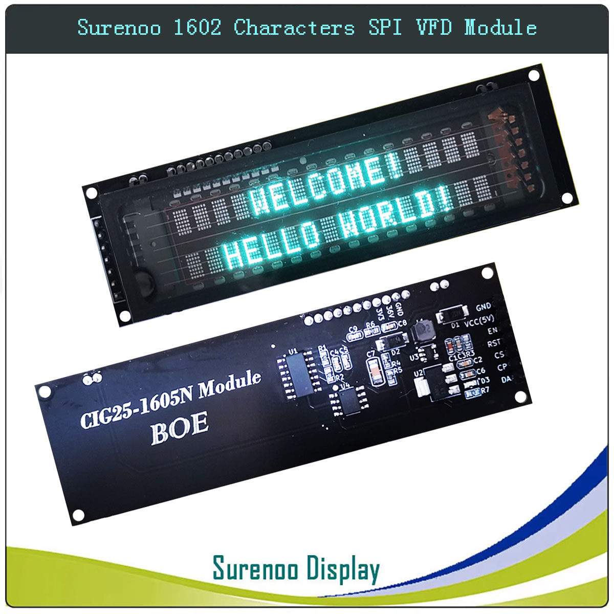 Lcd 1602 - Surenoo 7P Serielles SPI 1602 162