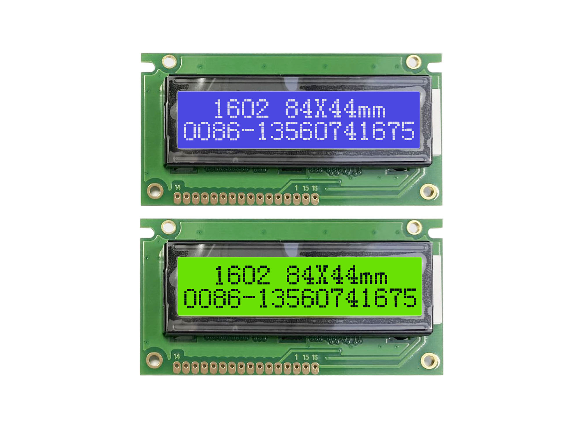 Lcd 1602 - 1602 16X2 LCD-Anzeigemodul 84x44mm LC1623 statt