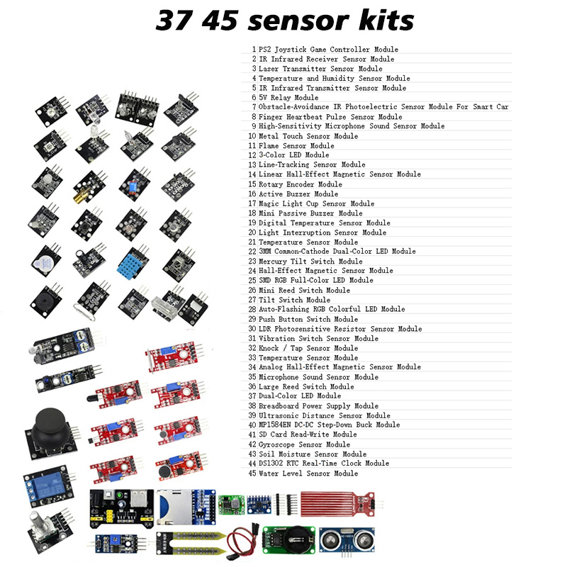 Sensor-Kit 45 Sensoren 37 Sens – Dht11 Bewertung und Preis