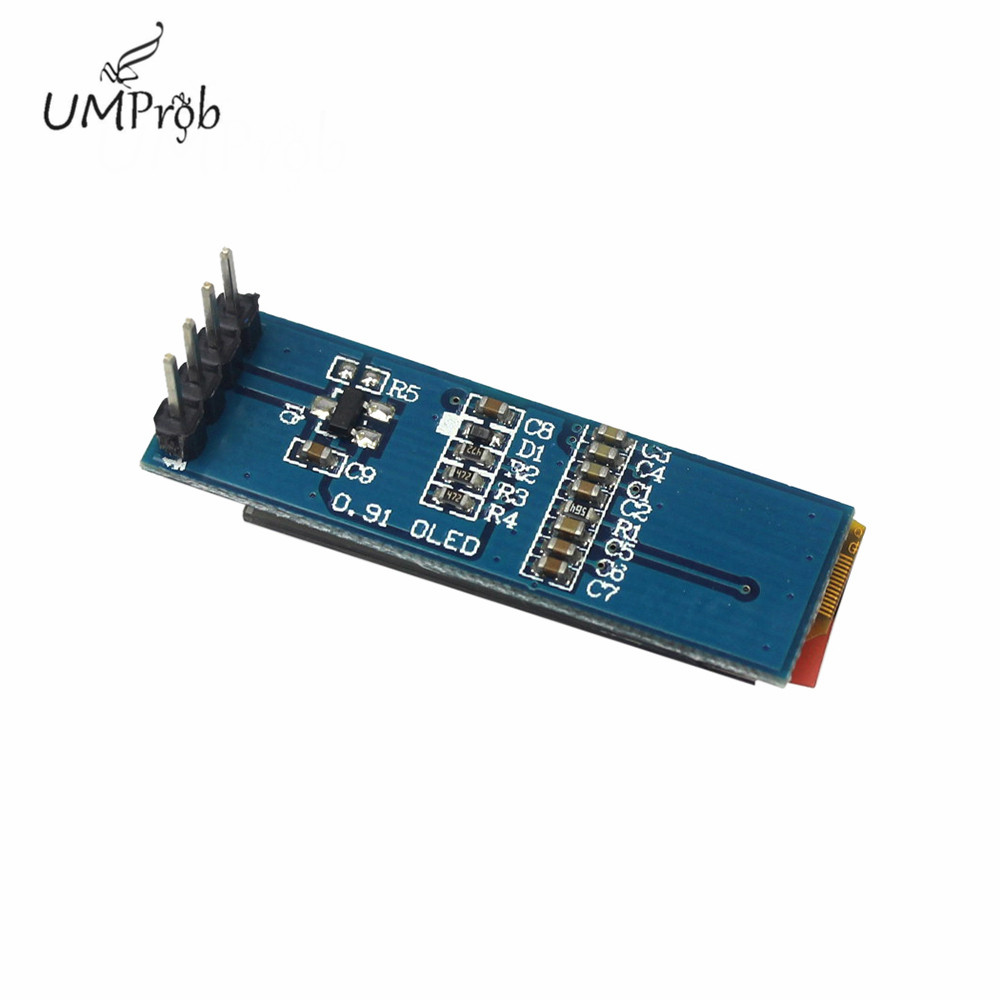 0,91 Zoll 128x32 IIC I2C Weiß  – Ssd1306 Bewertung und Preis