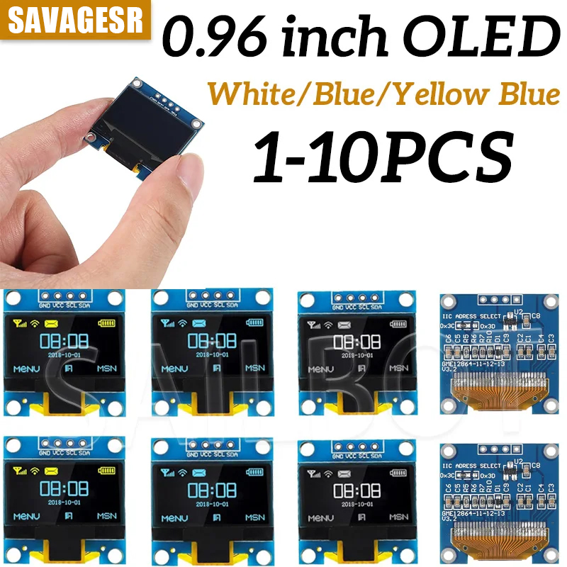 1-10PCS 0,96 Zoll OLED Display – Ssd1306 Bewertung und Preis