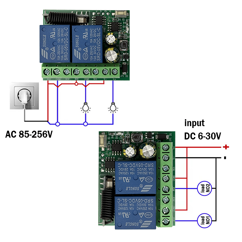 DC 9V 12V 24V AC 85-250V 2CH R – Joystick Module Bewertung und Preis
