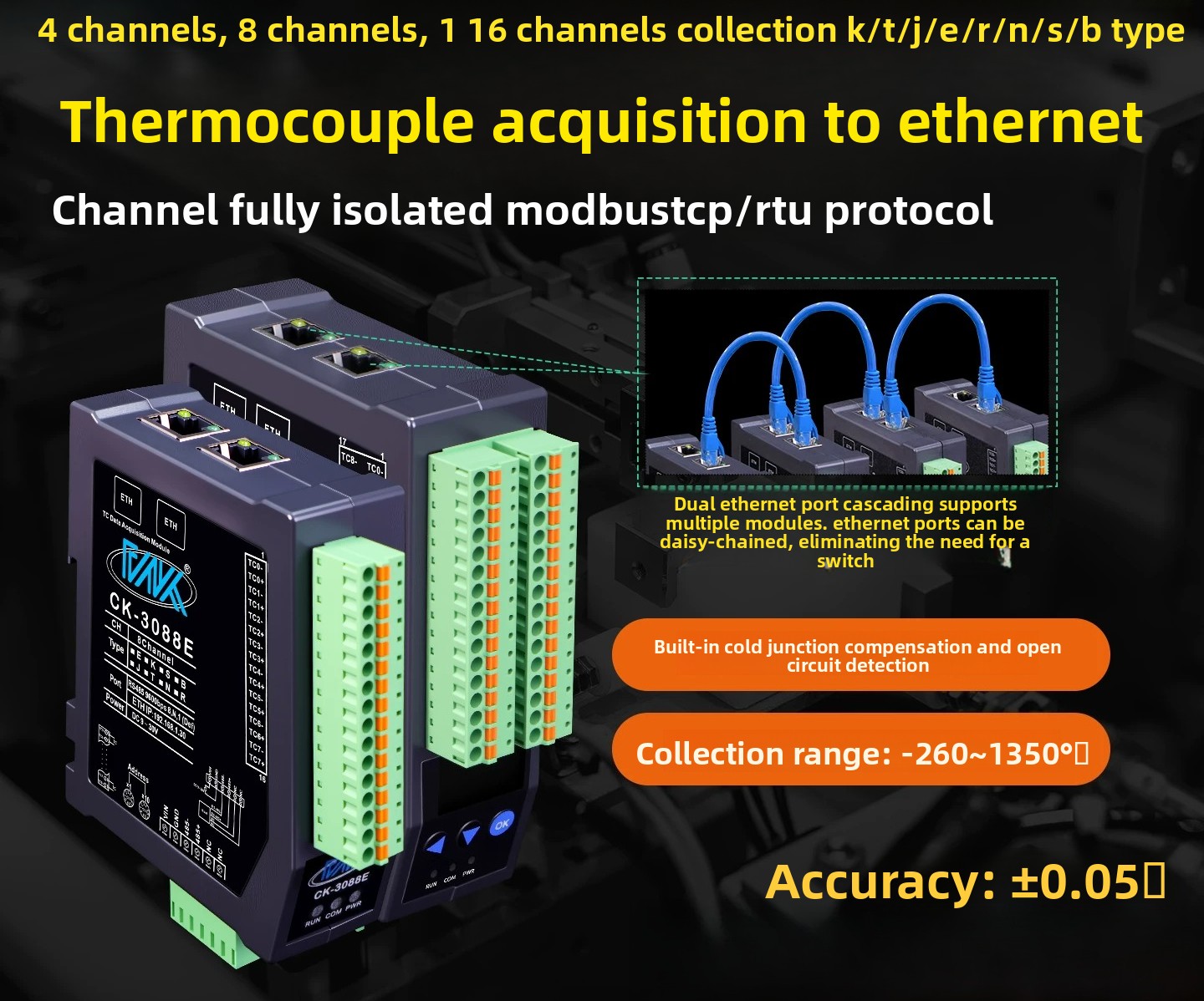 Gilt für 8CH vollständig isoli – Thermocouple Module K Type Bewertung und Preis