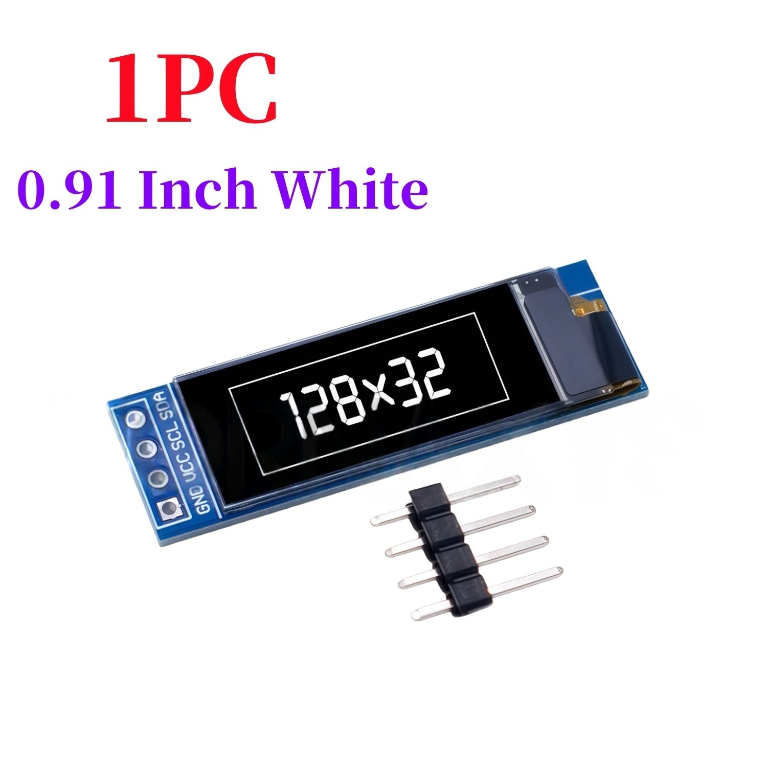 0,91 Zoll 128x32 IIC I2C Weiß  – Ssd1306 Bewertung und Preis