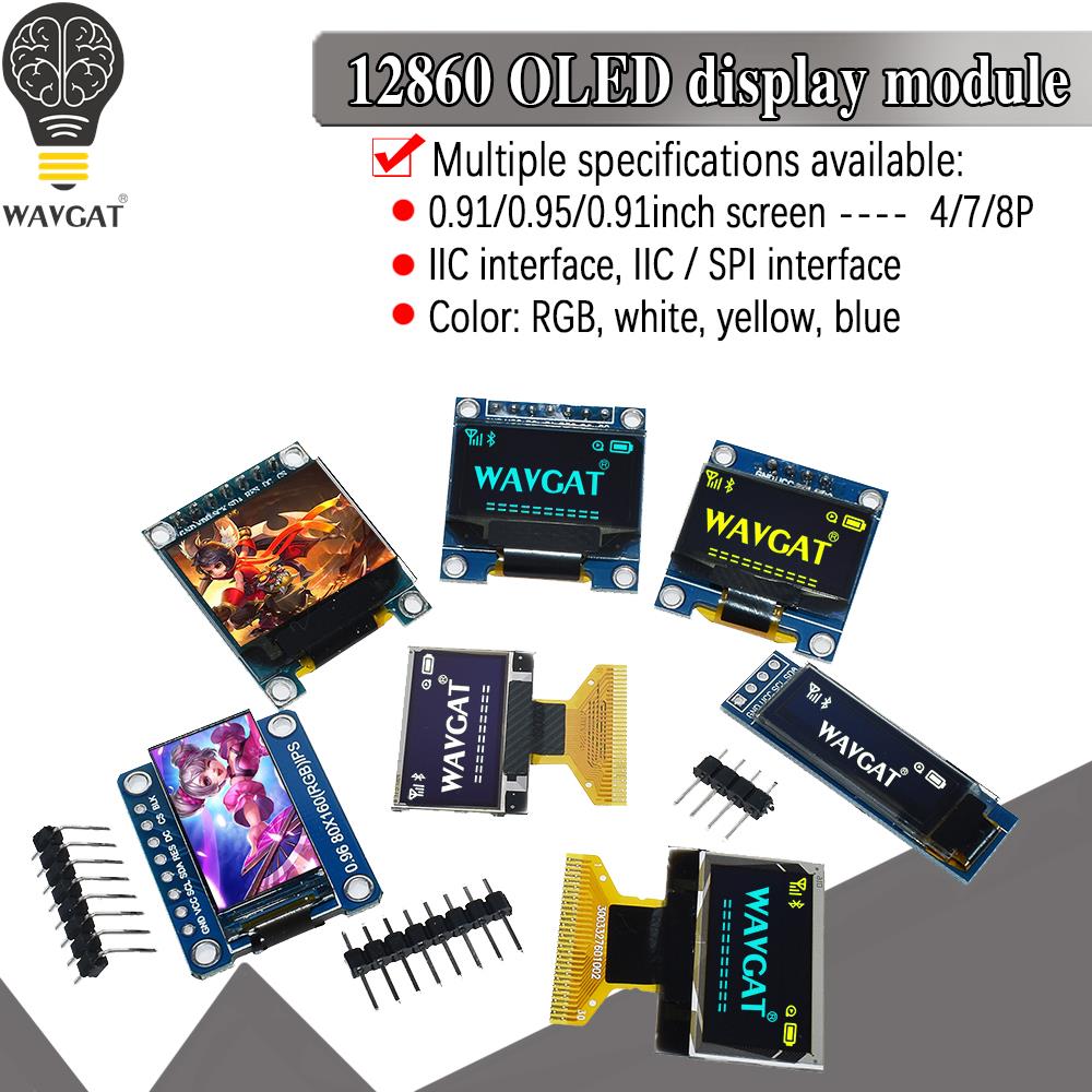 Weiß Gelb Blau Farbiges 4-Pin  – Oled Display 0.96 Bewertung und Preis