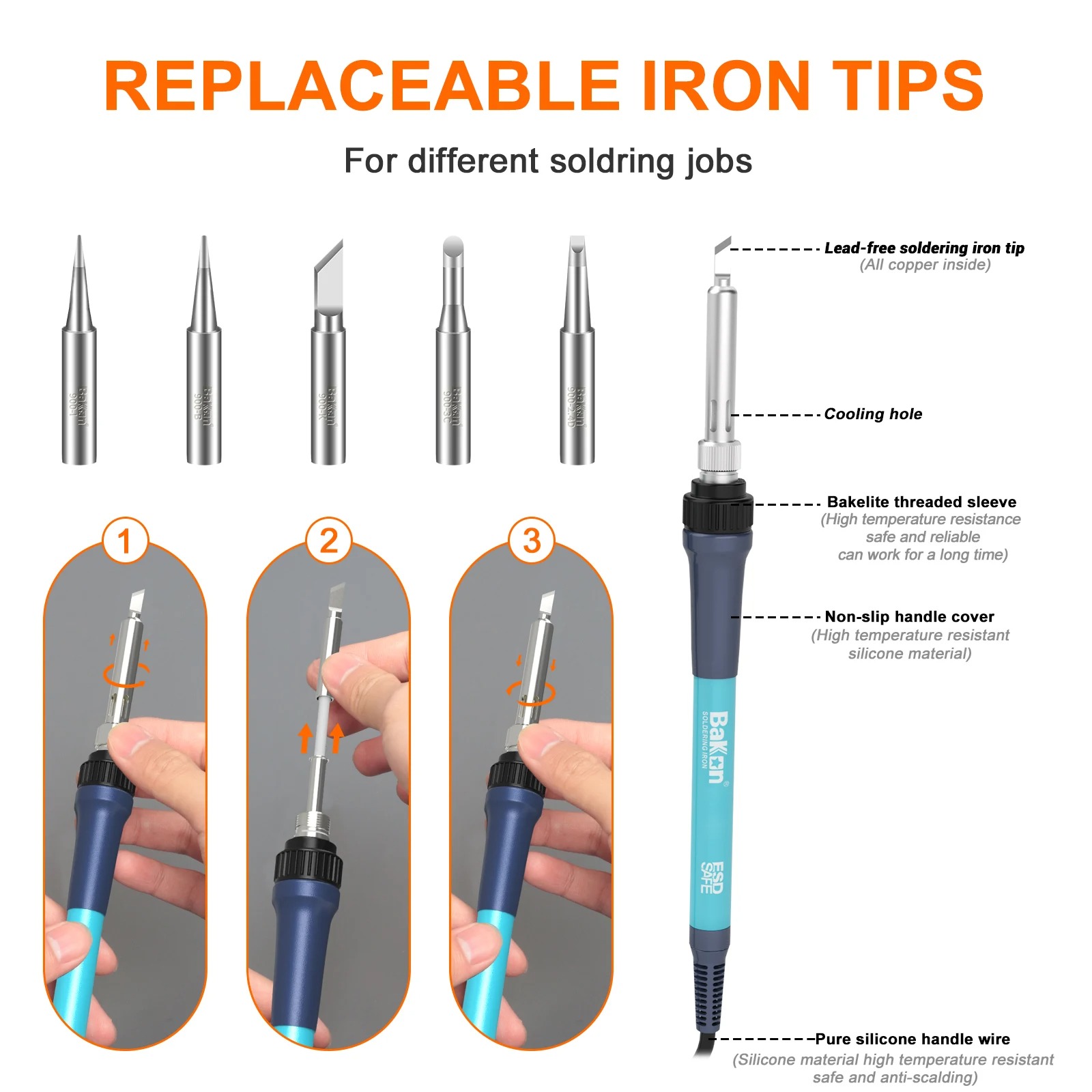 Bakon BK969 90W Lötstation Kle – Soldering Iron Temperature Probe Bewertung und Preis