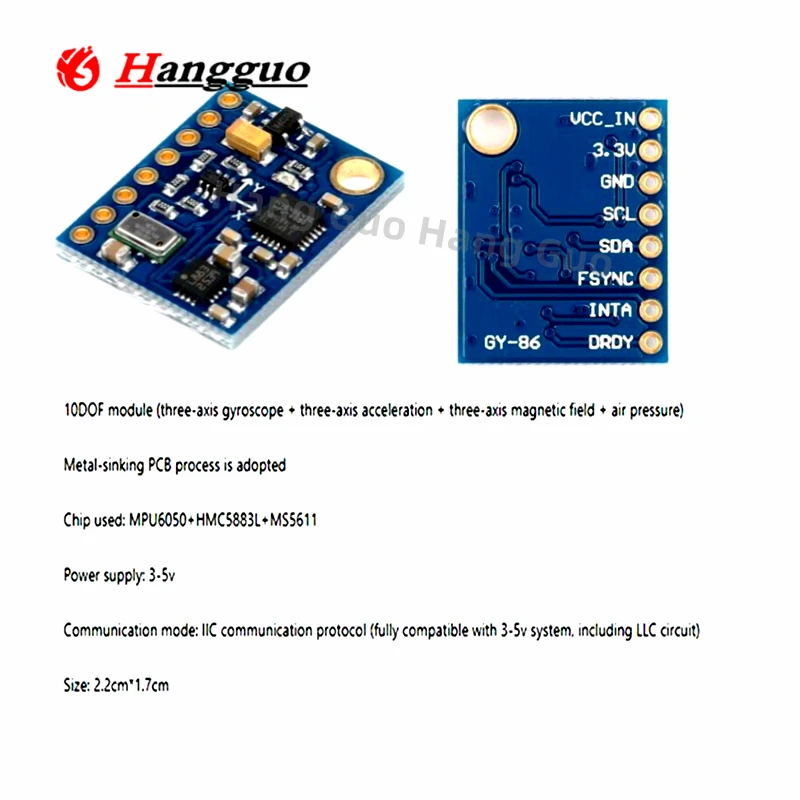 GY-86 10dof ms5611 hmc5883l mp – Mpu6050 Bewertung und Preis